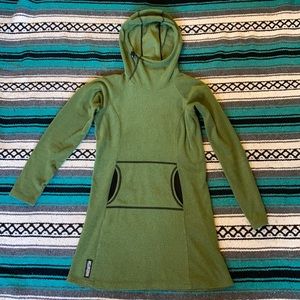 Melanzana Women’s Green Micro Grid Dress